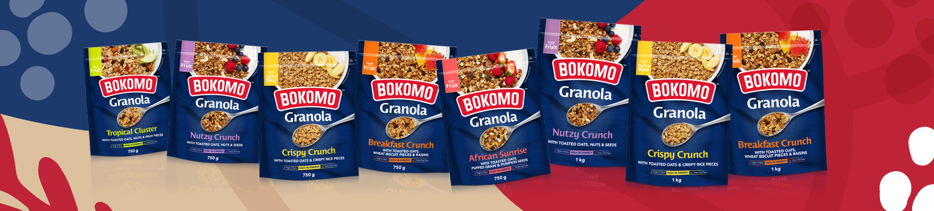 Bokomo Granola banner