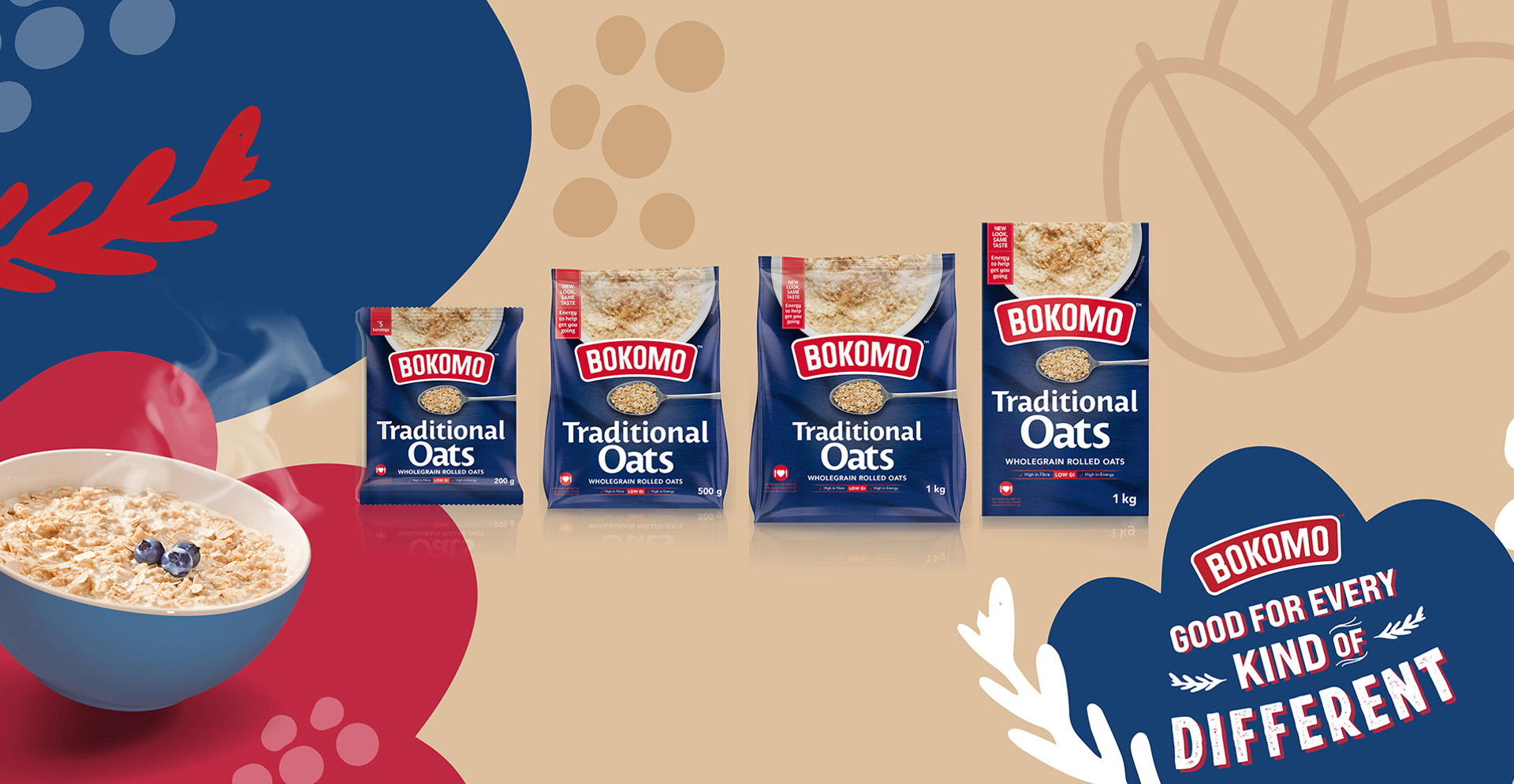 Bokomo Traditional Oats homepage banner