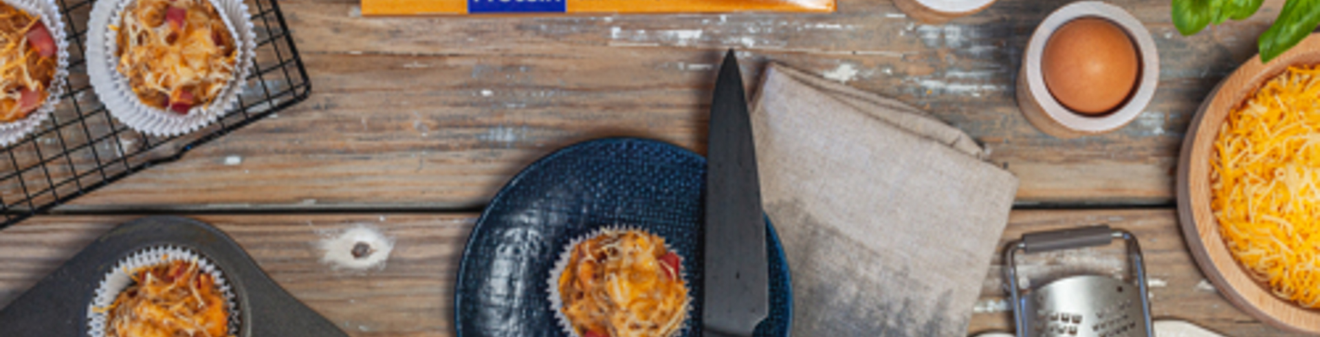 WEET-BIX Protein Ham and Cheese Muffins